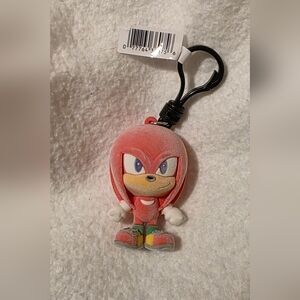 Knuckles from Sonic Bag Clip NWT
